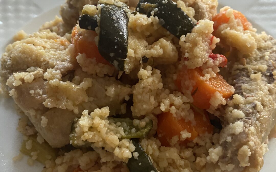 Cuscús de pollo con verduras