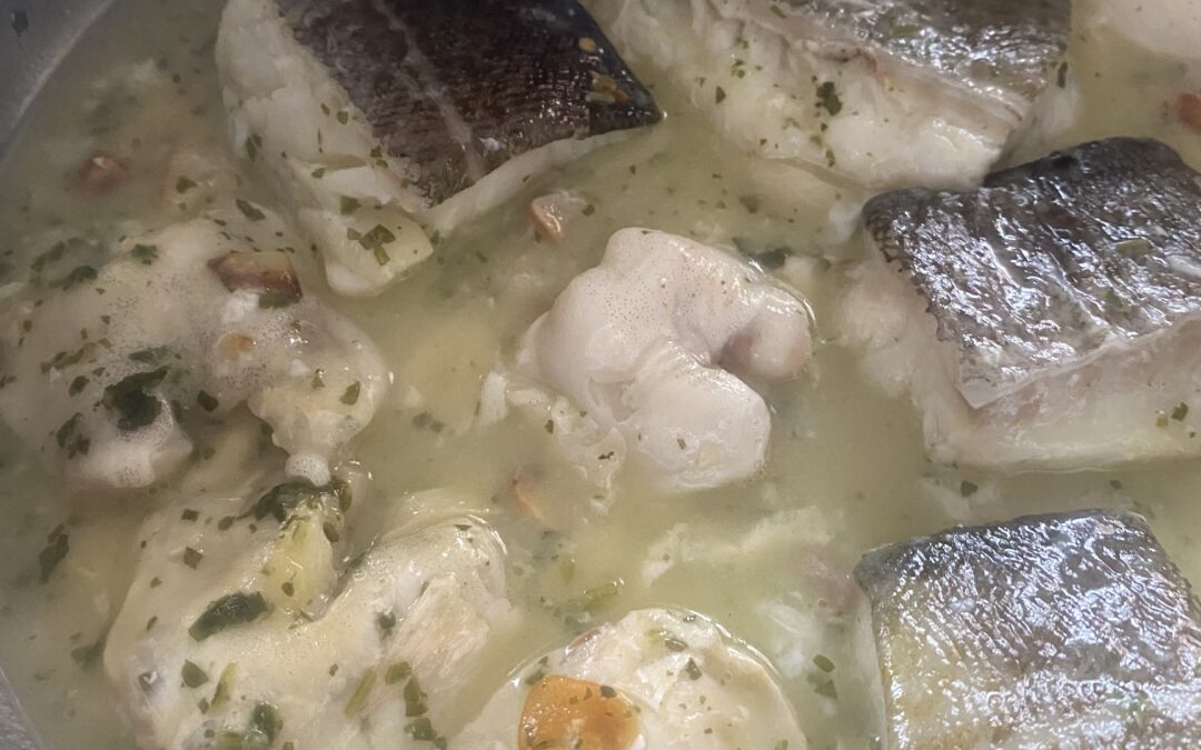 Cocochas y troncos de bacalao