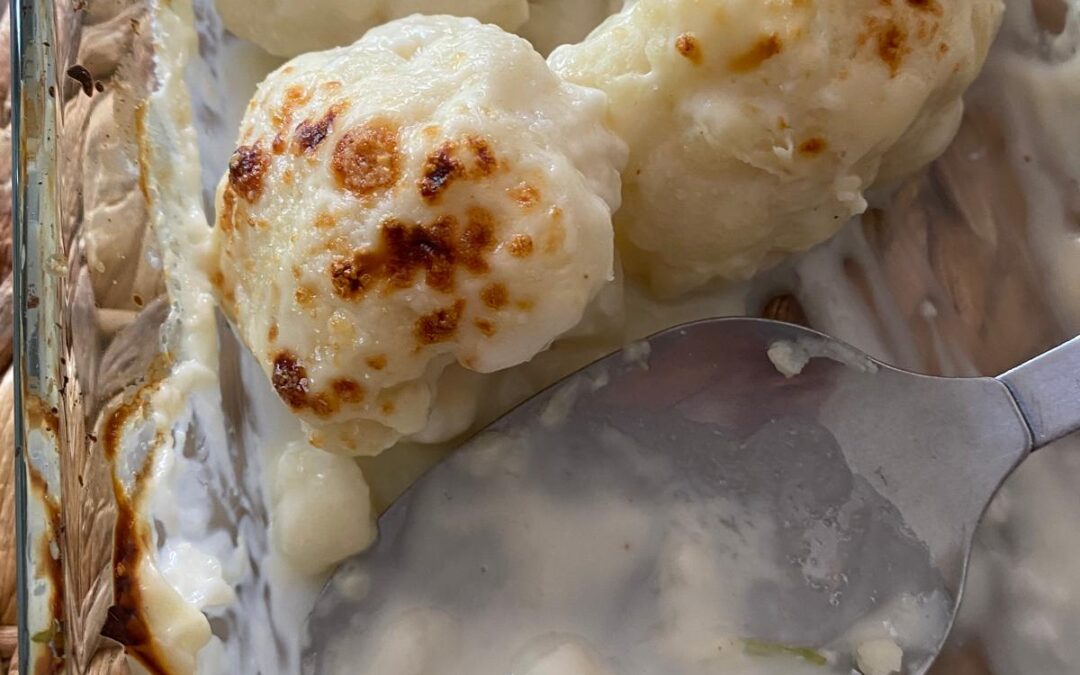 Coliflor con bechamel de calabacín