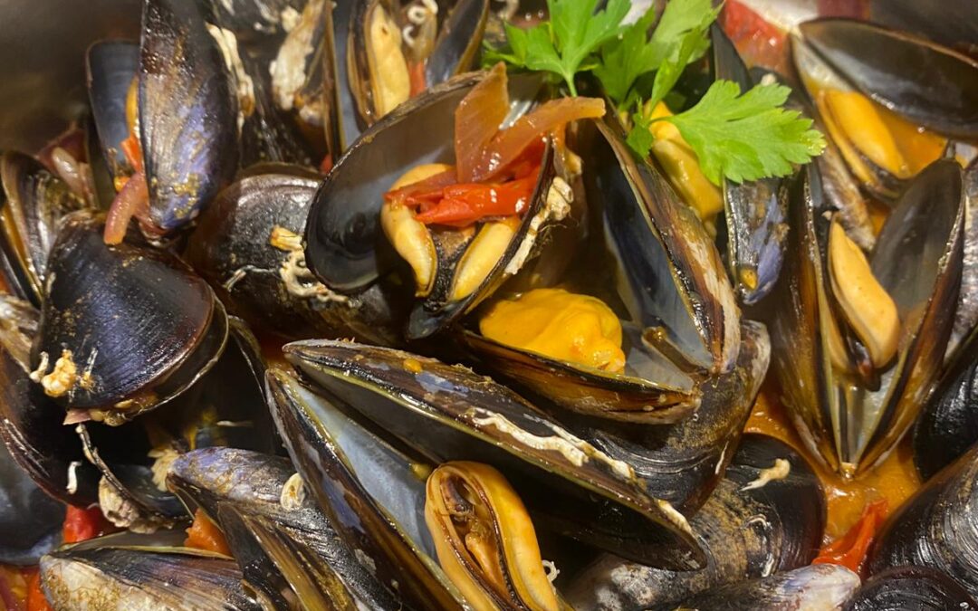 Mejillones rehogados