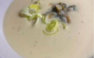 Crema fría de espárragos blancos