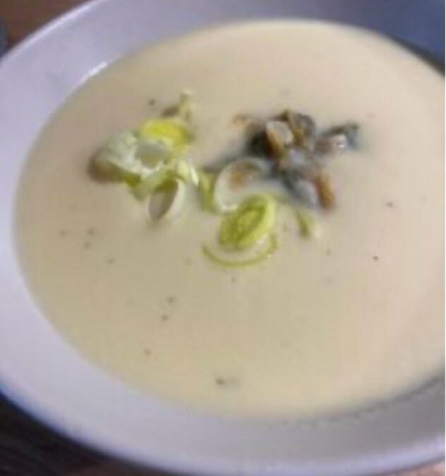 Crema fría de espárragos blancos
