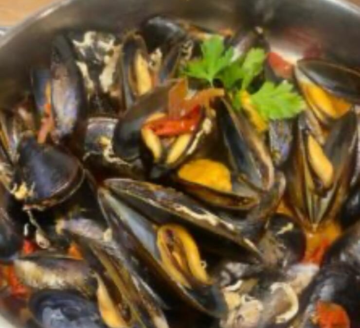Mejillones rehogados