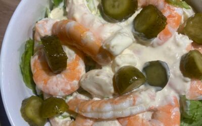 Ensalada de langostinos
